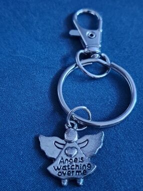 Angels Watching Over Me Keychain